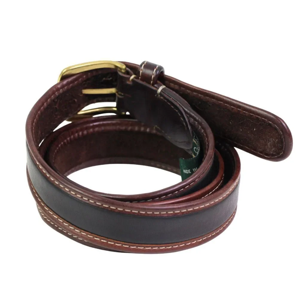 Cole Haan BLACK BROWN GENUINE LEATHER 1.25
